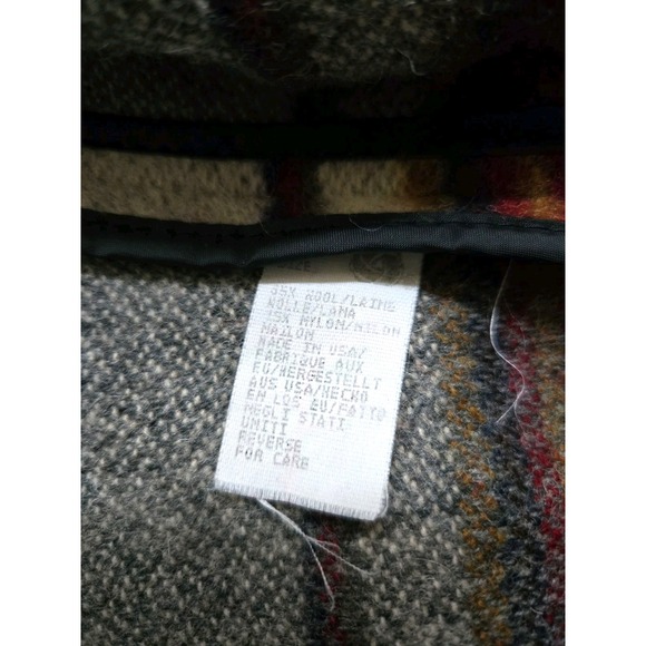 Woolrich Wool Striped Blanket Vest Concho Fringe M Ranch Wear EUC Vintage - Picture 10 of 10